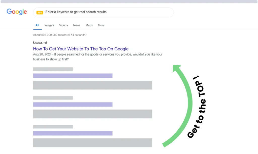 SEO top on google