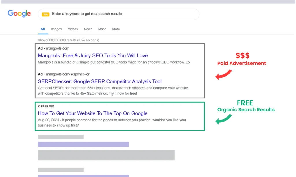 SEO Organic Search